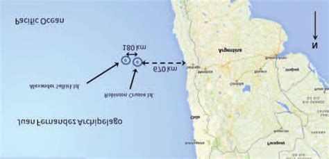 Location of the Juan Fernández Archipelago and Robinson Crusoe Island ...