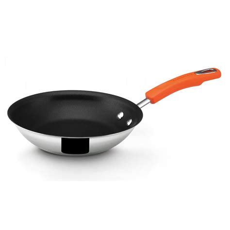 Rachael Ray Stainless Steel, 8.5" open nonstick skillet (orange ...