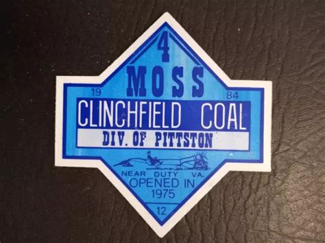 NICE PITTSTON CLINCHFIELD Coal Company Coal Mining Sticker $1.49 - PicClick