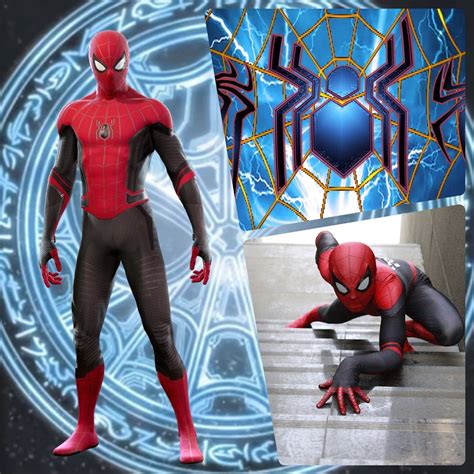 Marvel Avengers Red Spiderman Kids Adults Fancy Dress Costume Mask Free ...