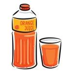 Orange juice cartoon — Stock Vector © mhatzapa #12092596
