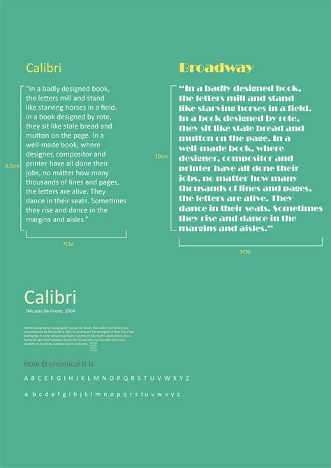 The Calibri Font - Typography on Behance