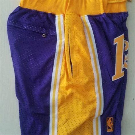 Just Don Shorts NBA Basketball LA Lakers Shorts | Lakers shorts, La ...