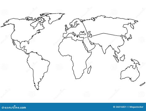 World Continents stock vector. Image of alaska, geography - 36016831