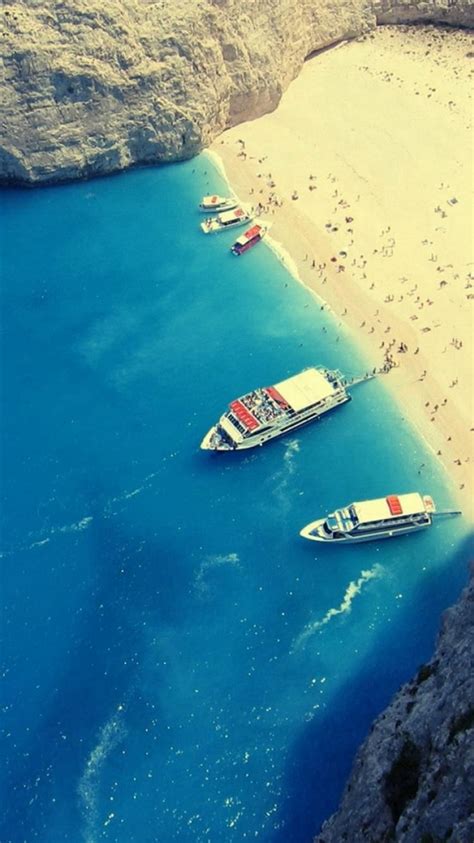 Summer Famous Beaches In Greece iPhone 8 Wallpapers Free Download
