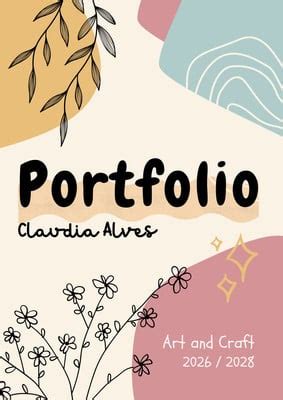 Free portfolio cover page templates to use and print | Canva