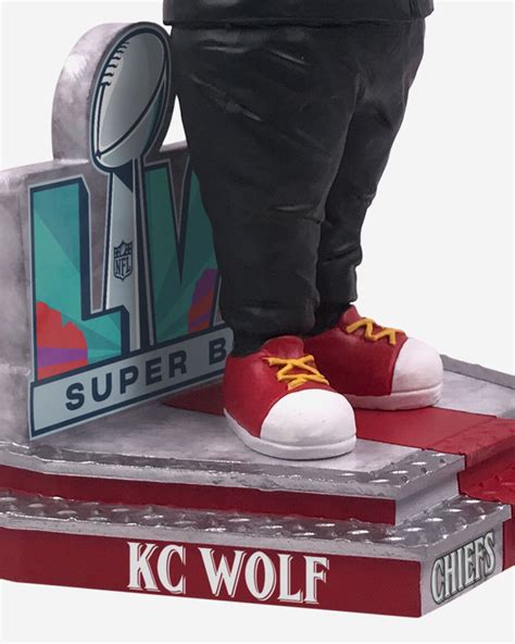 KC Wolf Kansas City Chiefs Super Bowl LVII Outfit Mascot Bobblehead FOCO