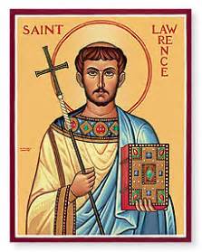 Saint Lawrence of Rome, Deacon and Martyr - Feast Day - August 10 - Catholic Saint of the Day