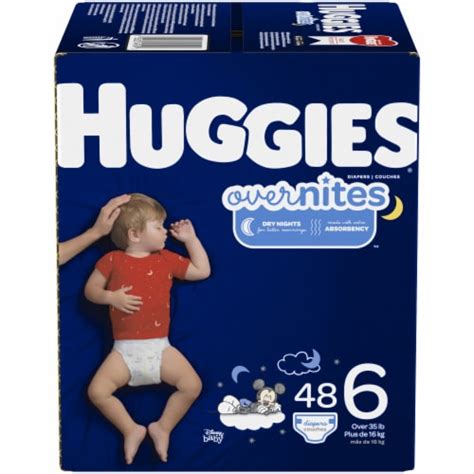 Huggies OverNites Baby Diapers, Size 6 (35+ lbs), 48 count - Ralphs