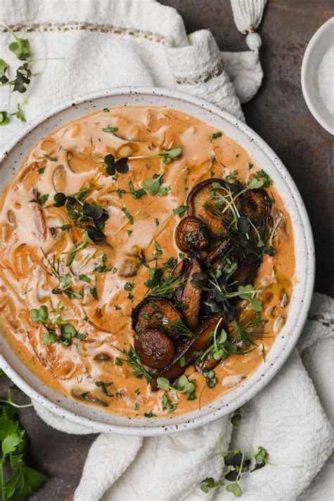 Hungarian Mushroom Soup with Sour Cream & Dill - Well Seasoned Studio