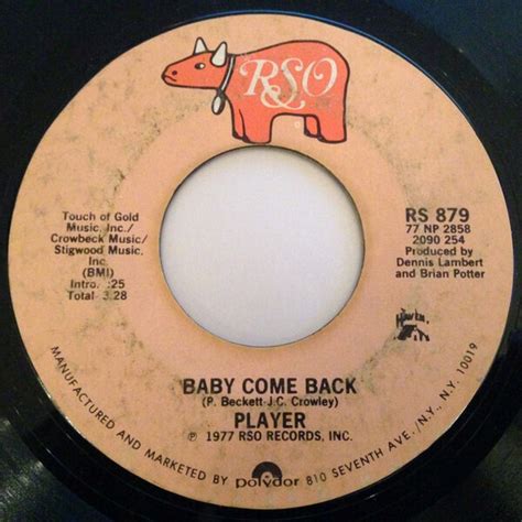 Player Baby come back (Vinyl Records, LP, CD) on CDandLP