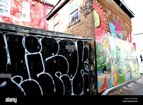 Kensington Market Toronto Graffiti Stock Photo - Alamy