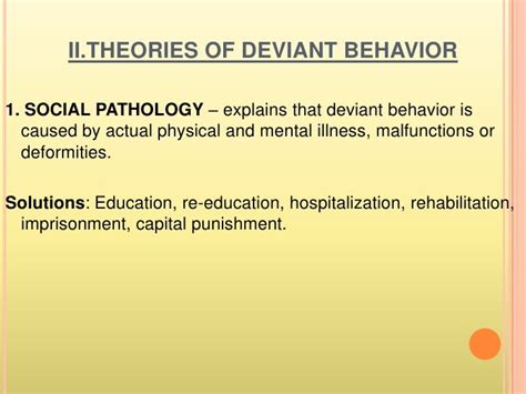 Deviant behavior