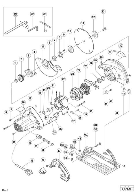 Hitachi CIRCULAR SAW C7MF Spare Parts