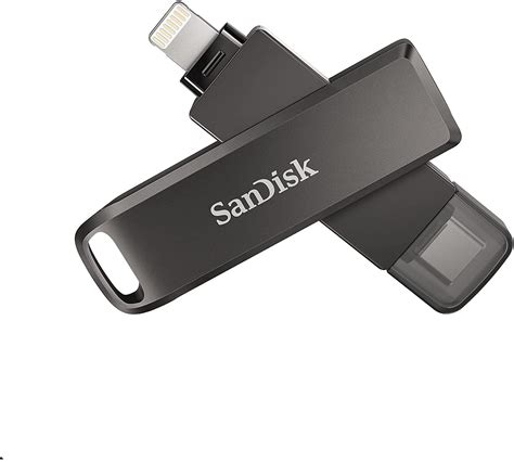 USB SanDisk 256GB iXpand Flash Drive Luxe Lightning & USB Type-C for ...