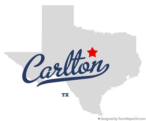 Map of Carlton, TX, Texas