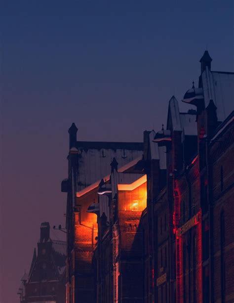 Premium Photo | Speicherstadt in winter with snowy roofs hamburg germany