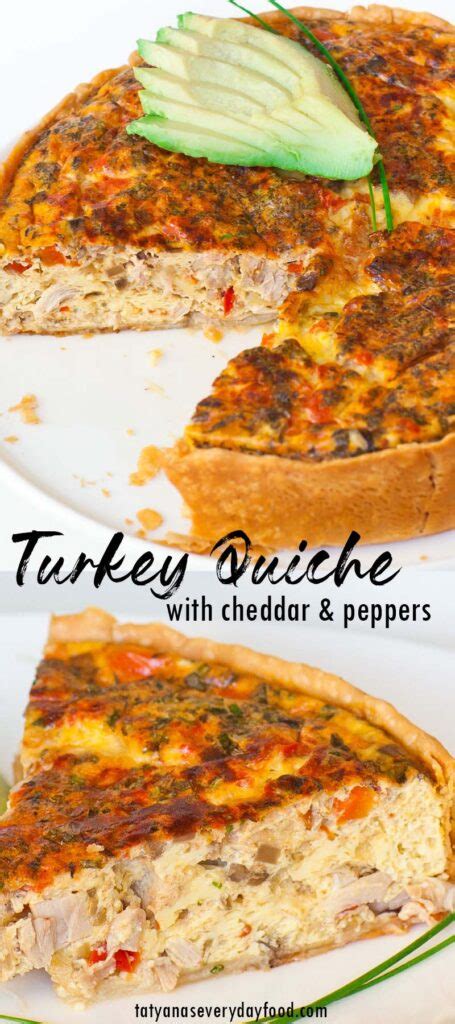 Cheddar Turkey Quiche Recipe (video) - Tatyanas Everyday Food