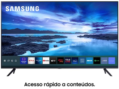 Smart TV 50” Crystal 4K Samsung 50AU7700 - Wi-Fi Bluetooth HDR Alexa ...