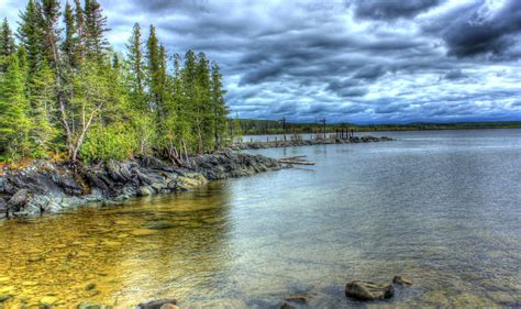 Scenic Lakeshore at Lake Nipigon, Ontario, Canada image - Free stock ...