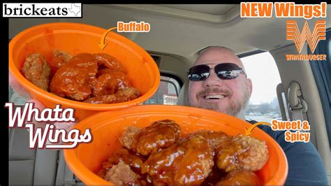 Whataburger *NEW* Whata Wings REVIEW- Buffalo and Sweet & Spicy ...