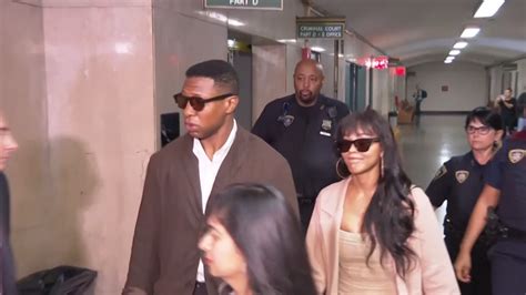 Jonathan Majors in Court For Assault Case, Meagan Good by His Side