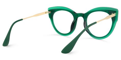 Cat Eye Dark Green Glasses | Zeelool Glasses