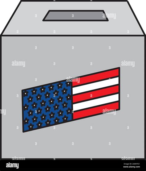 Isolated usa vote box vector design Stock Vector Image & Art - Alamy