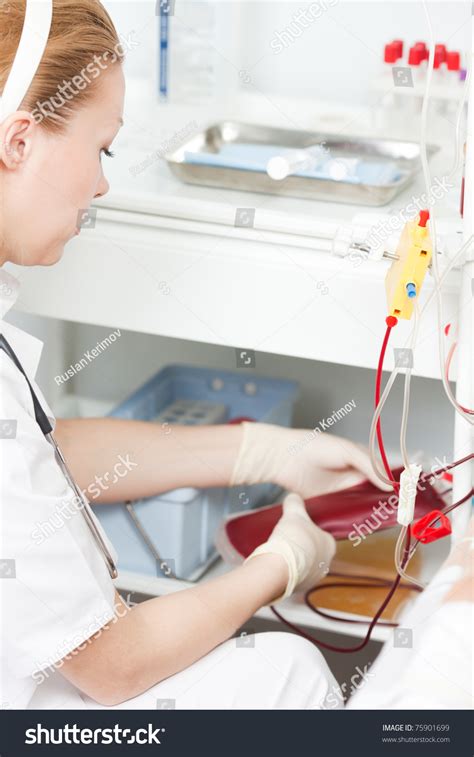 Plasmapheresis. Procedure Of Clearing Of Blood. Stock Photo 75901699 : Shutterstock