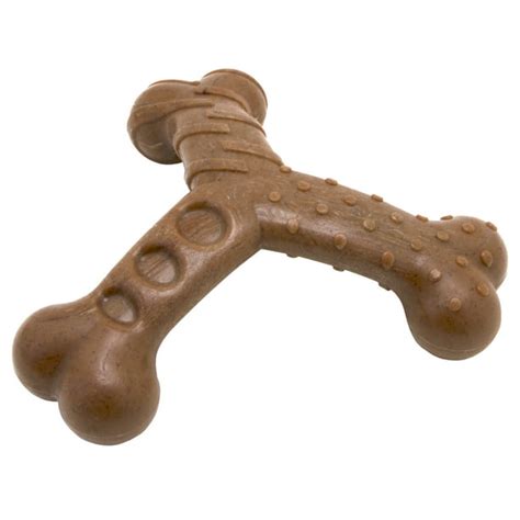 Chew King Nylon Wishbone Dog Chew Toy, Bacon Flavored - Walmart.com - Walmart.com