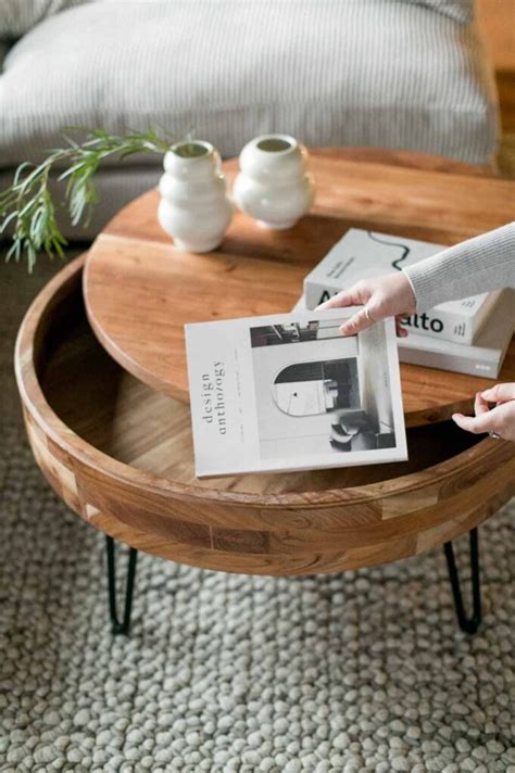 10 Round Coffee Tables With Storage to Keep Your Home Organized | 10 Stunning Homes