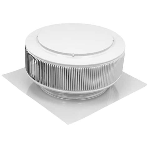 Active Ventilation Aura Vent 113 NFA 12 in. White Finish Aluminum Roof Turbine Alternative ...