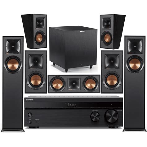 Sony 7.2 -Channel Wireless Bluetooth 4K 3D A/V Surround Sound Receiver + Klipsch Multimedia Home ...