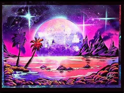 Spray Paint Art Tutorial Galaxy Sunset ITA - YouTube