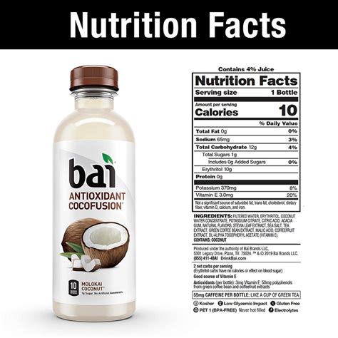 Bai Drink Nutrition Facts