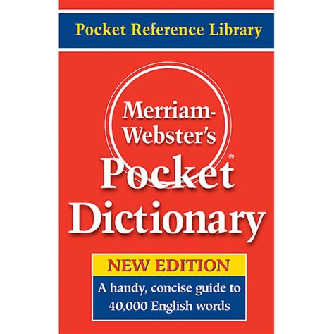 Merriam-Webster's Pocket Dictionary - MW-5308 | Merriam - Webster Inc. | Reference Books