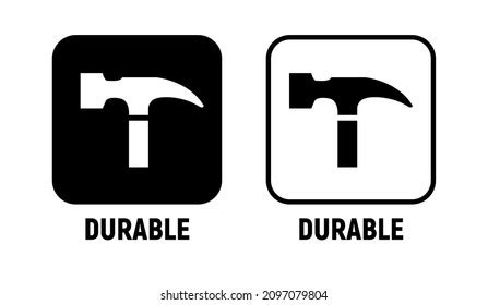 Durable Vector Icon Material Symbol Logotype Stock Vector (Royalty Free ...