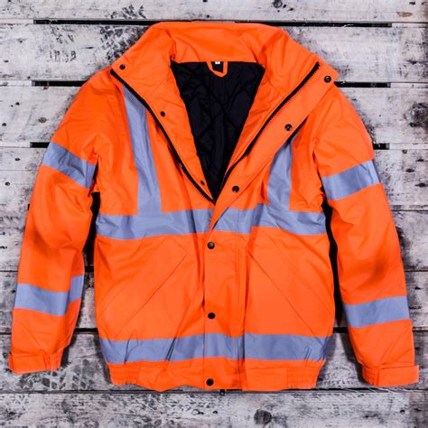 Hi Vis Bomber Jacket Orange Large | Toolstation