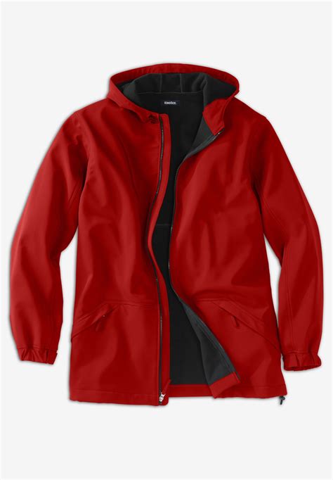 Fleece-Lined Rain Coat| Big and Tall Outerwear | Fullbeauty