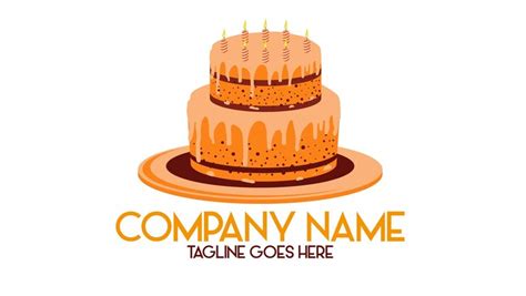 Premium Vector | Birthday Cake logo vector