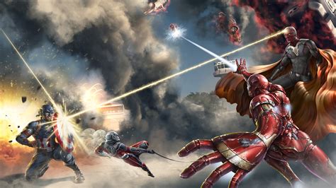 Fight, Iron Man, Captain America, Fan art, HD Wallpaper | Rare Gallery