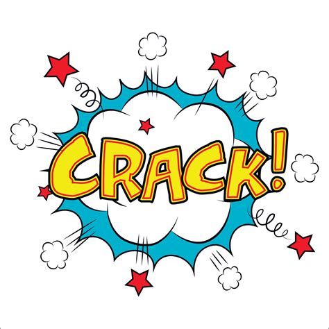 Crack sound effect illustration 13980025 Vector Art at Vecteezy