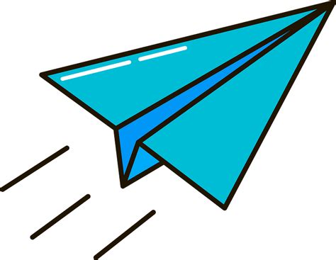 Paper airplane clipart. Free download transparent .PNG | Creazilla