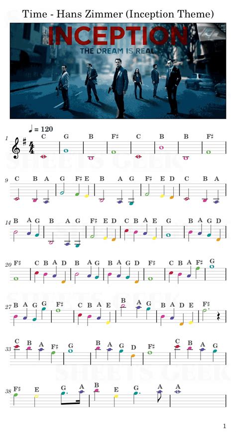 Time - Hans Zimmer (Inception Theme) | Easy Sheet Music