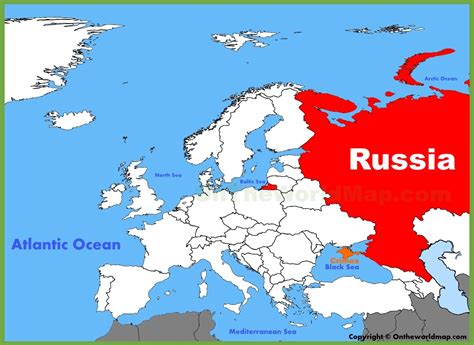 Russia Map Europe