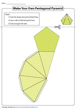 Foldable Net of a Pentagonal Pyramid