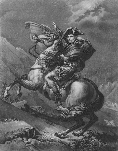 Napoleon Bonaparte crossing the Alps stock image | Look and Learn