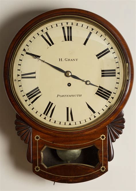 Regency Convex dial wall clock by Grant, Portsmouth - Olde Time Antique ...