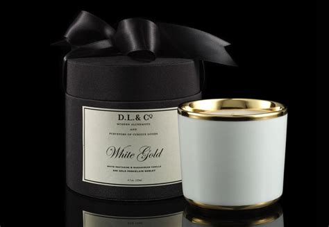 D.L. & Co. - White Gold Candle | WWW.DLCOMPANY.COM | Gold candles ...