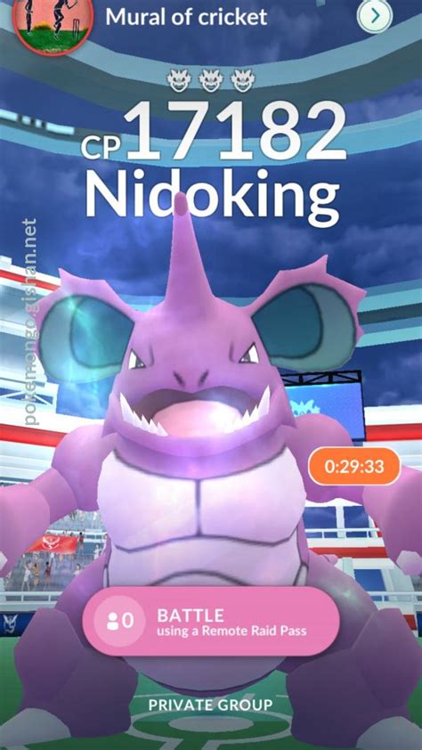 Nidoking Raid Boss - Pokemon Go